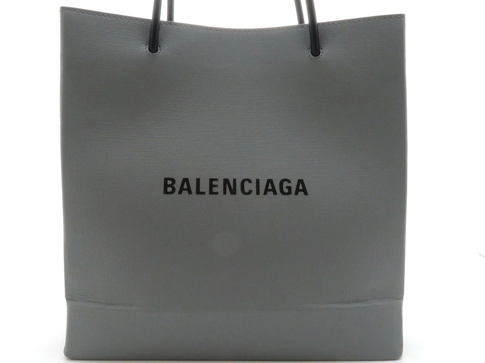 Balenciaga Shopping Tote Bag Gray Leather